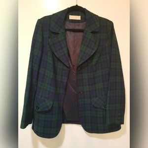 Pendleton Vintage Tartan Plaid Wool Blazer Jacket